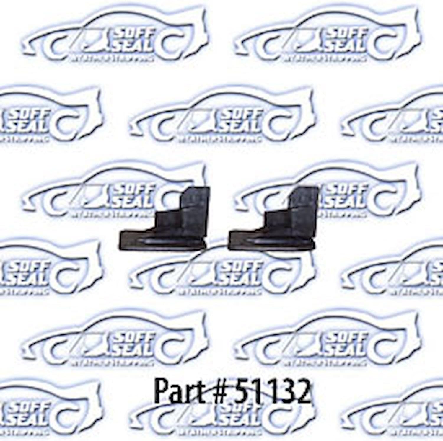 51132 Rubber Door Jambs, U-Shape 68-72 Chevelle GTO Cutlass Skylark