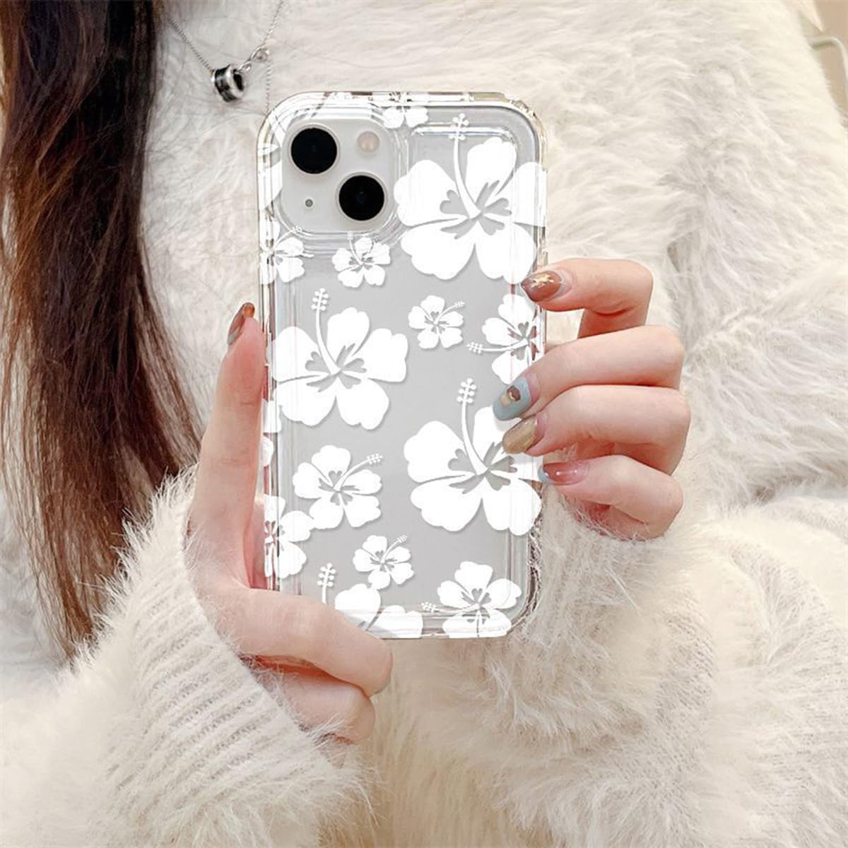 Amazon.com: Fycyko Compatible for iPhone 15 Case Cute Hibiscus