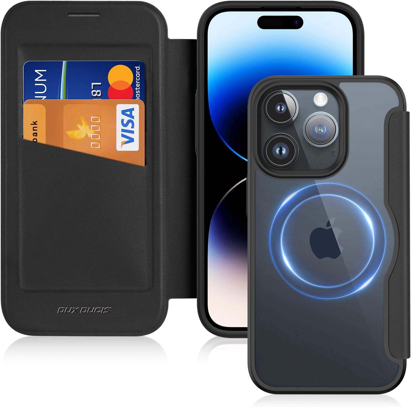 DUX DUCIS Hülle für iPhone 15 Pro Max Handyhülle Kompatibel mit MagSafe, Transparente Anti