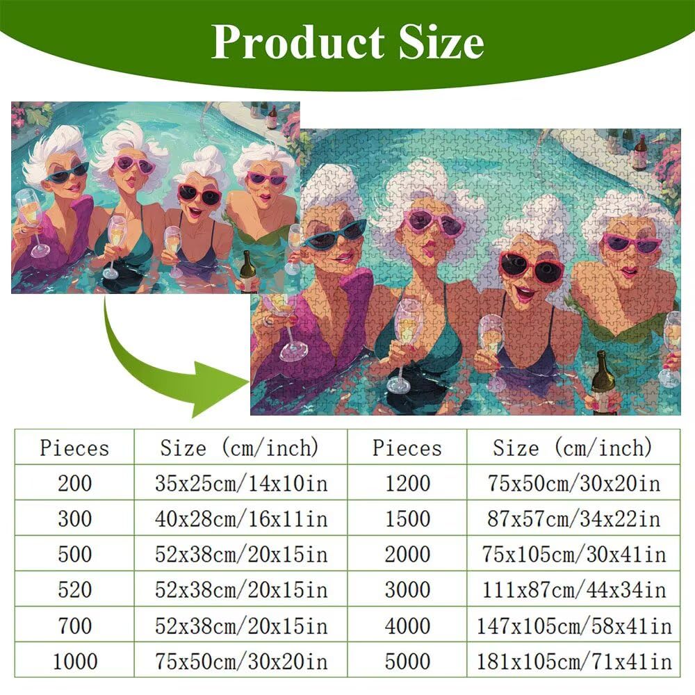 Puzzle 1200 Piezas Adultos Mujer & Espíritu, Rompecabezas con Letras Traseras y Póster, Pasatiempo Antiestrés, Decoración de Pared, Regalo Decorar Mujer Hombre 75 x 50 cm (14 Años +) P3#440