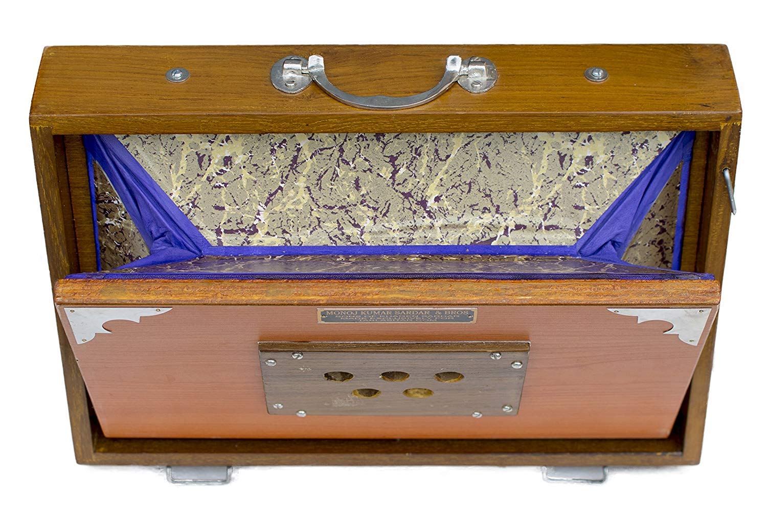 Shruti Box - Teak Wood - Natural Color - 13 Drone