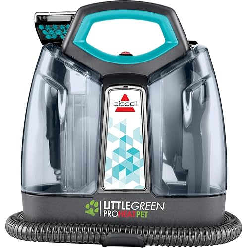 BISSELL Little Green Proheat Portable Deep Cleaner/Spot Cleaner and Car/Auto Detailer with self-Cleaning HydroRinse Tool for Carpet and Upholstery, Teal