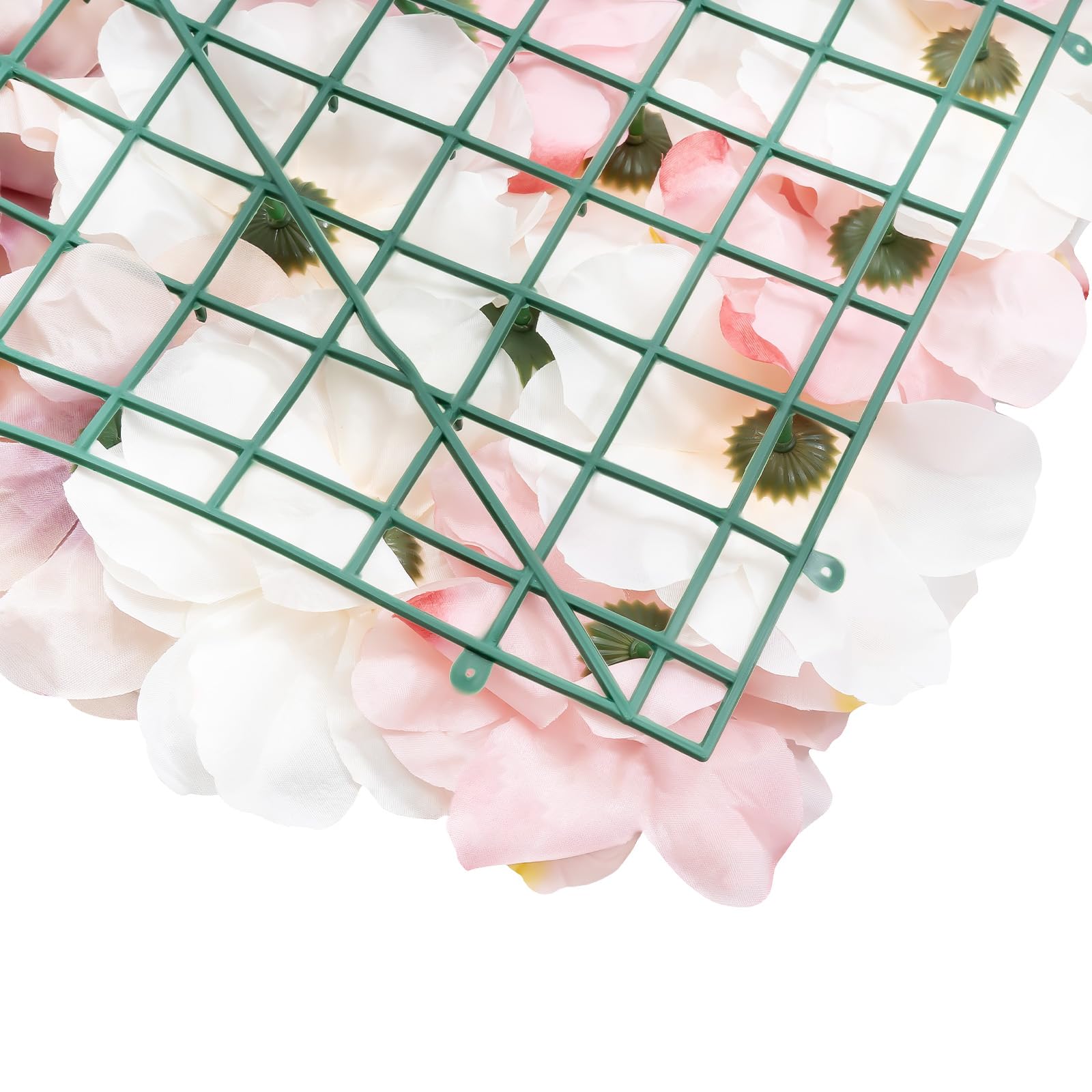 12 Stück Künstliche Blumen Wand Kunstblumenwand Künstliche Blumenwand Rosenwand DIY Hintergrund 40x60cm Fuer Hochzeit Balkon Garten