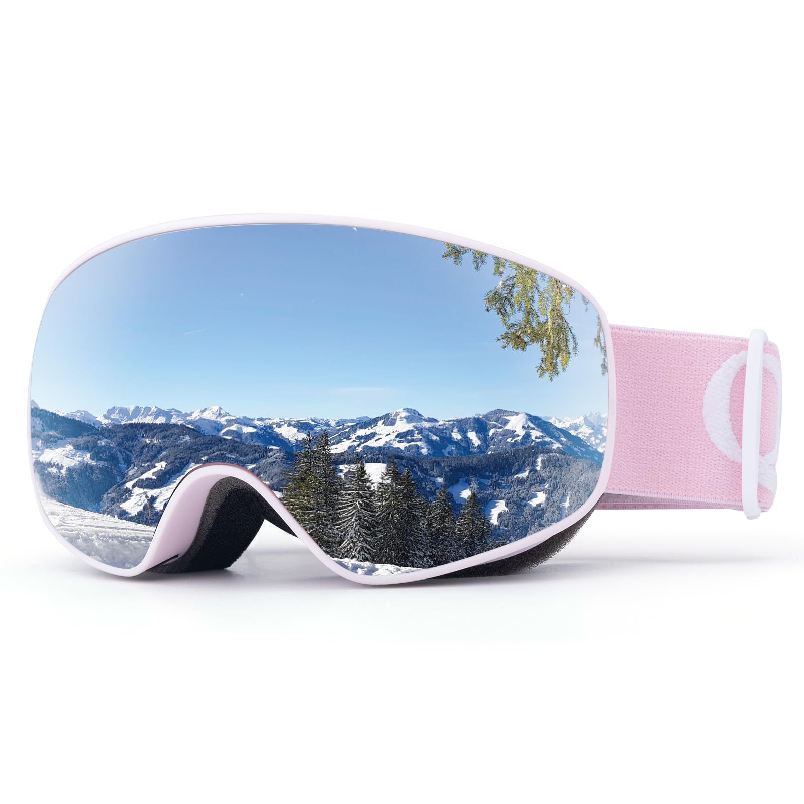 Skibrille Snowboardbrille Mädchen/Jungen UV-Schutz Anti-fog
