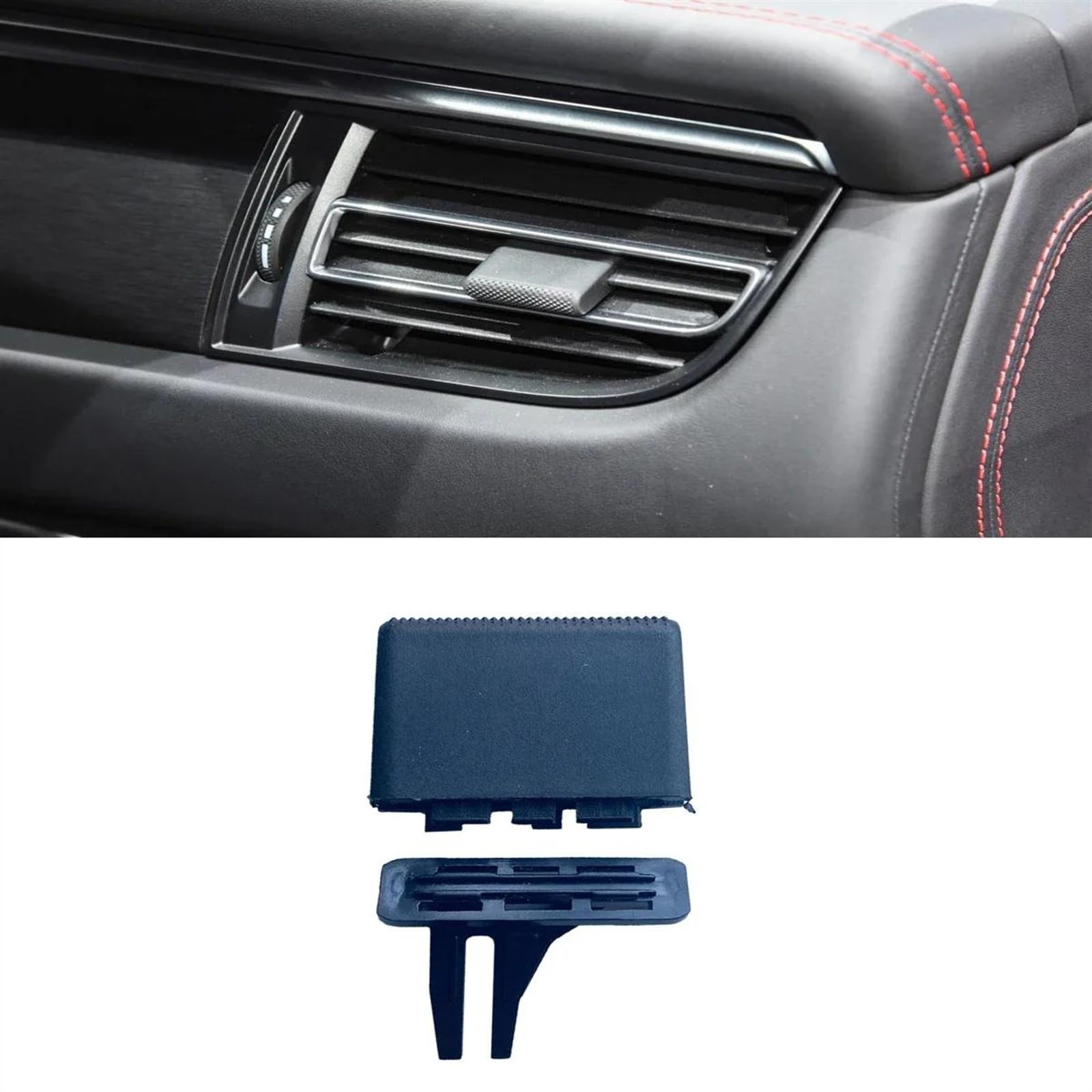 cornici bocchette Auto Compatibile con Porsche per Macan 95B GTS S Turbo 2018 2019 2020 2021 2022 2023 Interni AC Uscita Aria Vent Clip Griglia Manopola di Regolazione Trim(Right)