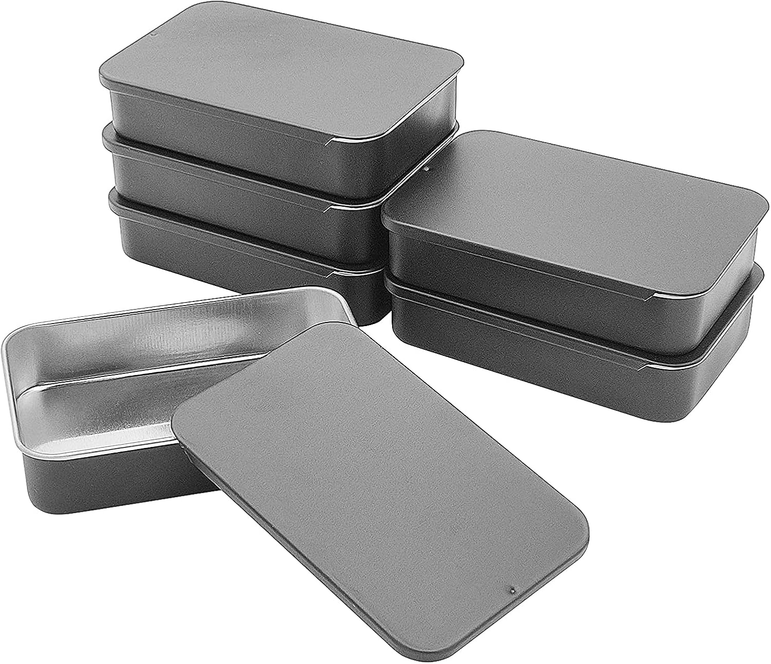 WestKaiba Storage Box Set of 6, Storage Containers Tin Can