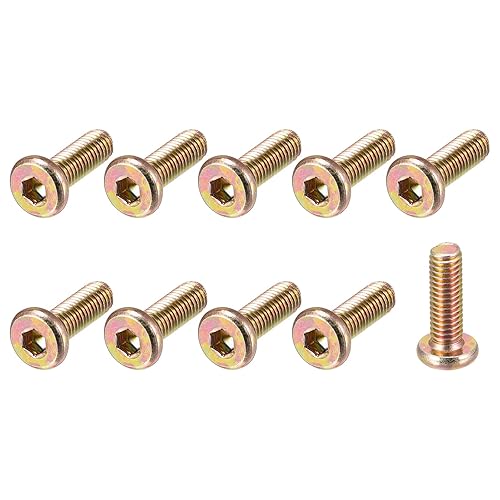 Vista 95 de METALLIXITY Tornillos de máquina de cabeza hexagonal (M8x50mm), 10 unidades, tornillos de acero al carbono, para maquinaria, muebles, bricolaje