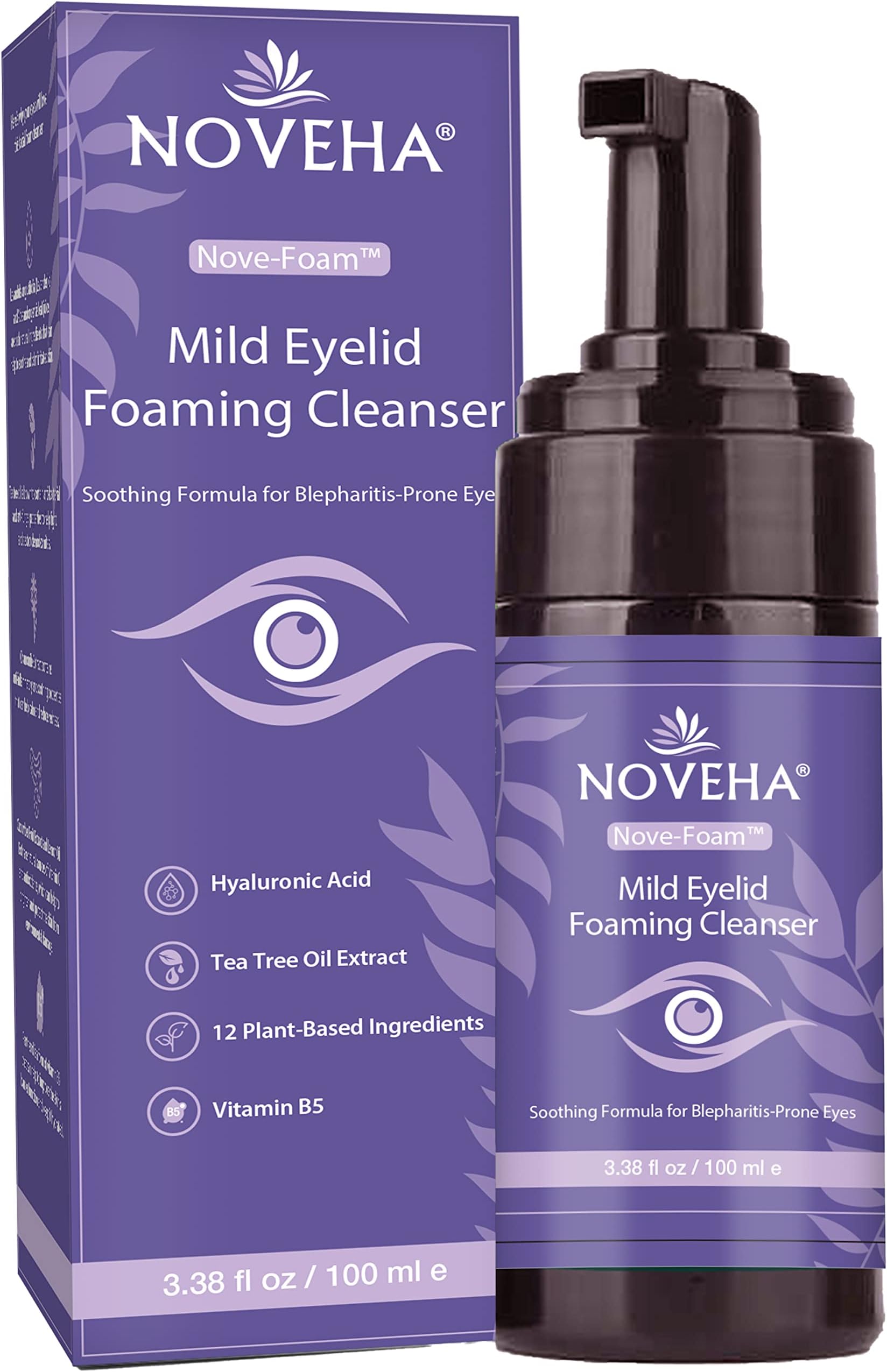 EYEECO Gentle Tea Tree Oil Foaming Facial Cleanser 6oz