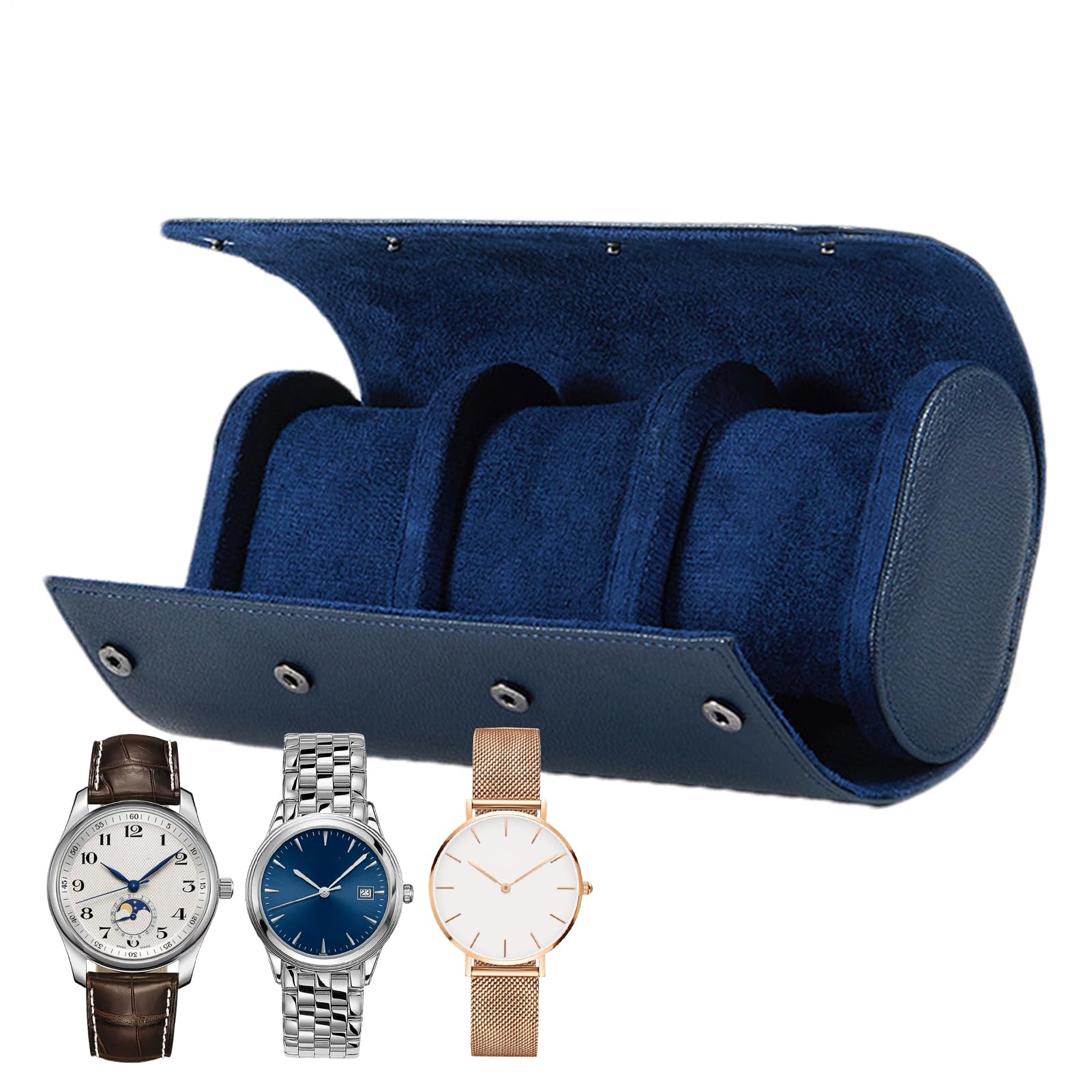 Organizador de cajas de reloj para hombre, estuche para relojes de viaje | Estuche de viaje ligero para relojes Estuche de reloj | Estuche de reloj Estuche para reloj con c