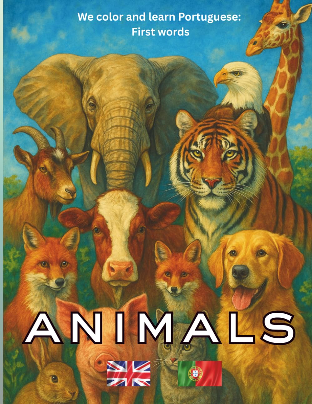 Animals: Color & Learn Portuguese (Color and Learn: First Words)
