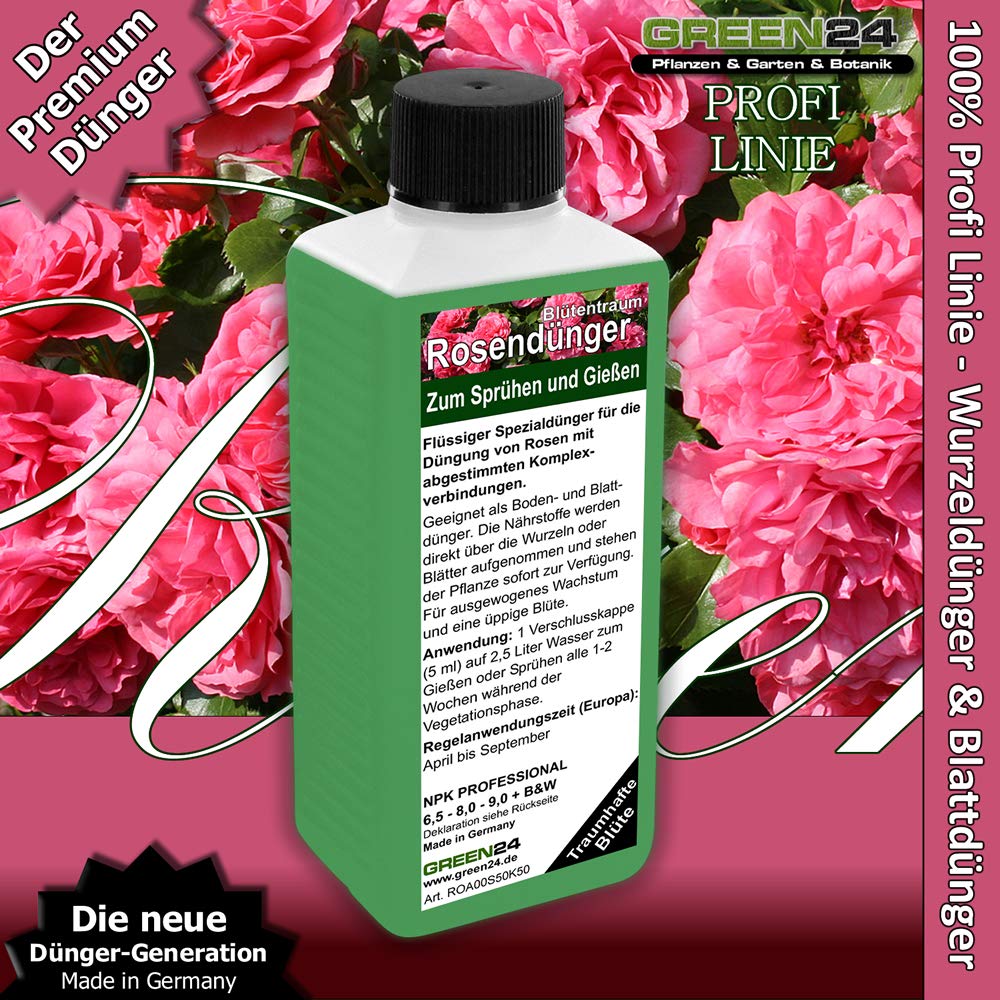 GREEN24 Engrais pour rosiers - Rose précieuse - Haute Technologie - Engrais pour Roses