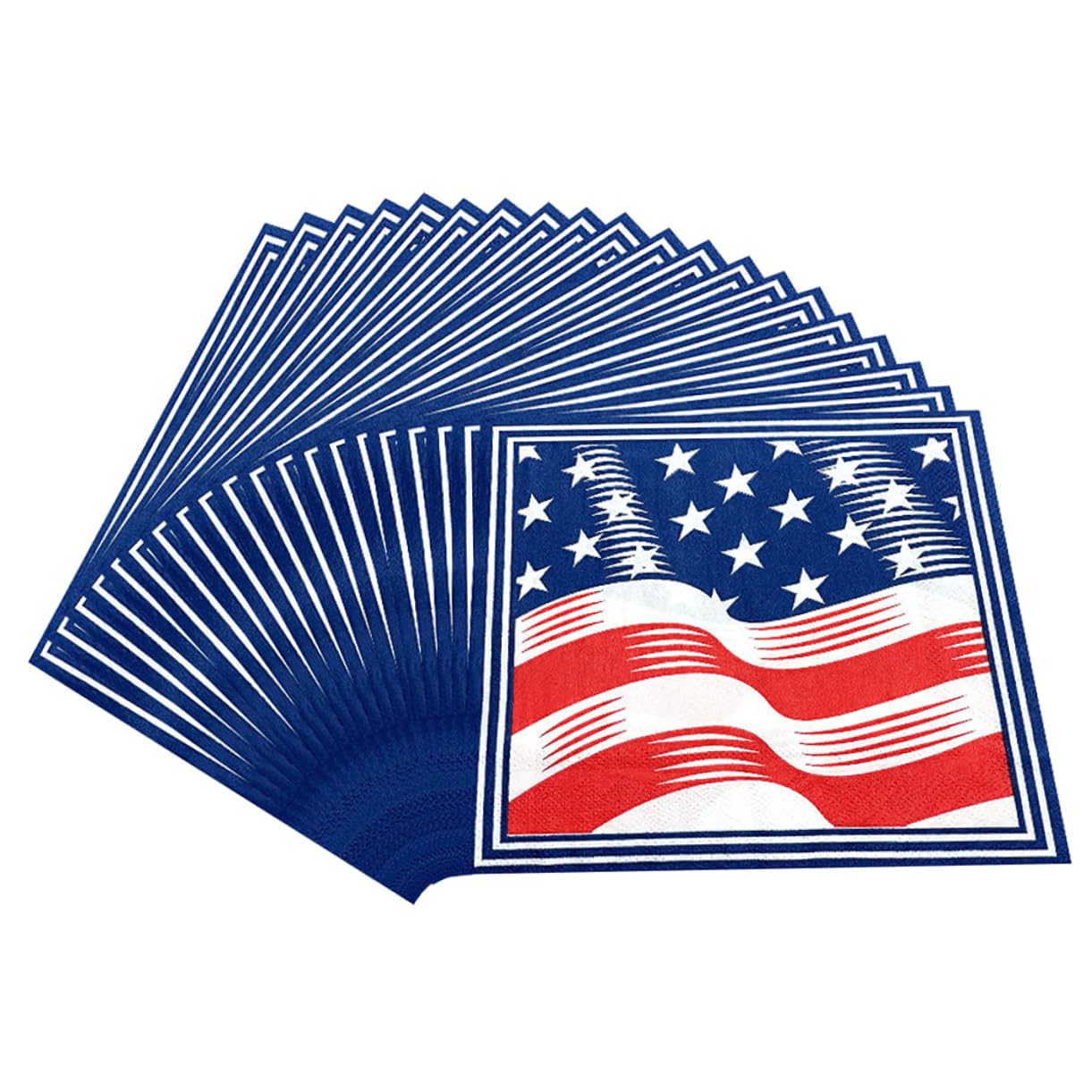 PLAFOPE 120 Piezas Servilleta De Papel 4to Servilletas De Americana Servilletas De Papel Decoración Nosotros Diseño De La Americana De Cena A Nosotros