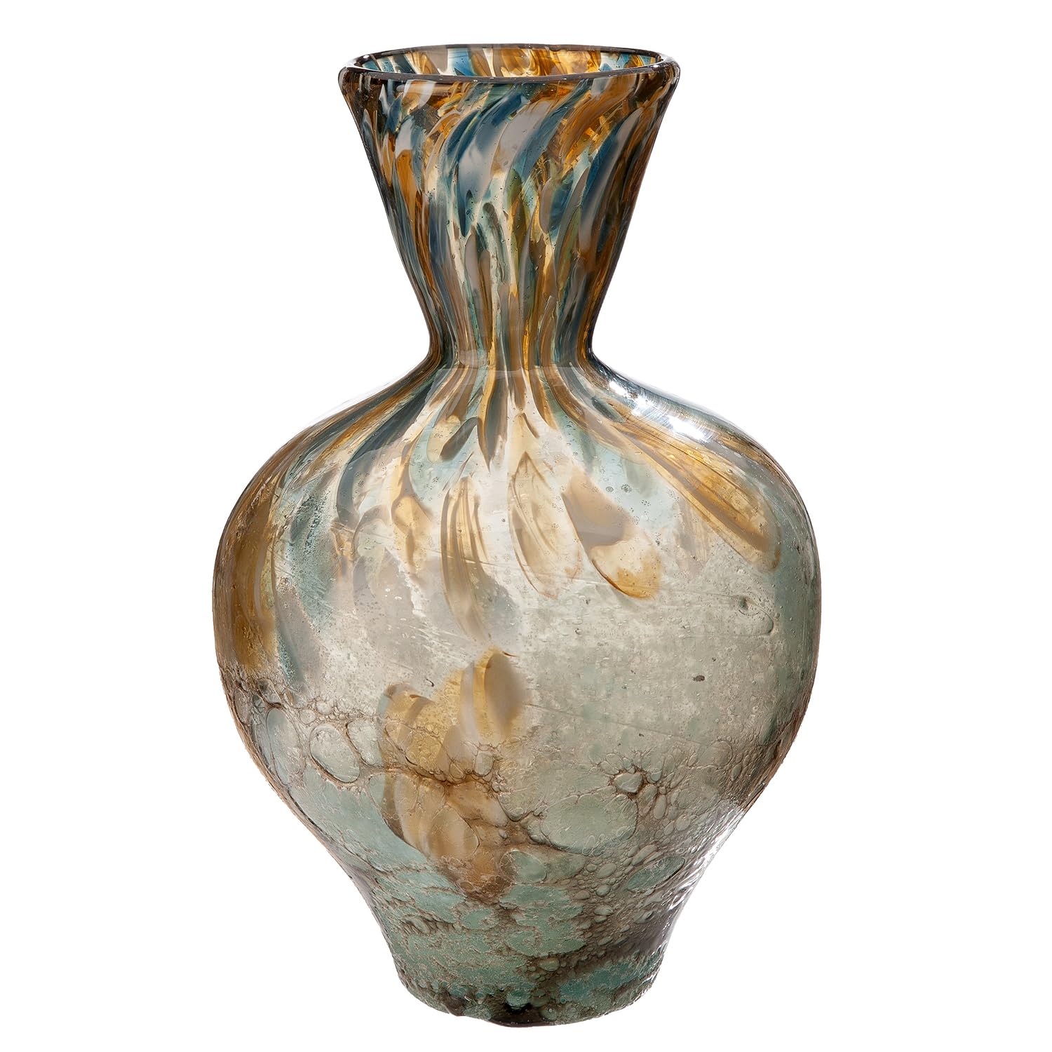 Vase en verre étanche marron Bronko 31 cm x 20 cm idéal pour grands bouquets