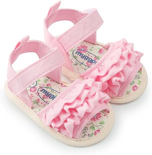 Miniatura 2 de Kuner - Sandalias de algodón con moño antideslizantes para bebés y niñas