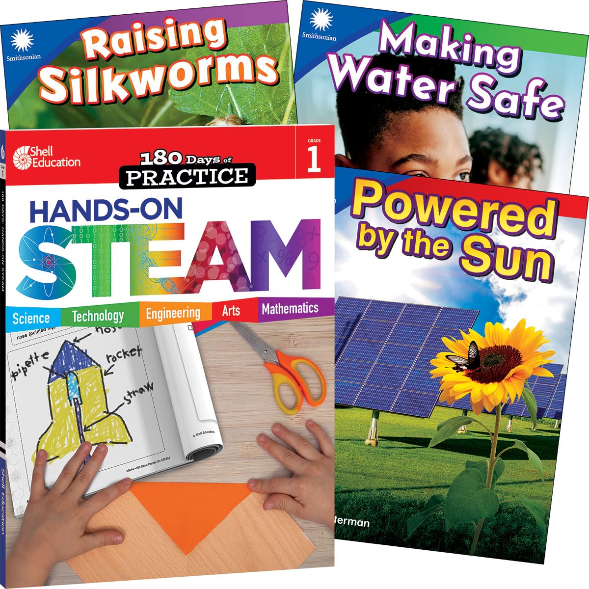 Learn-at-Home: Hands-On STEAM Bundle Grade 1: 4-Book Set