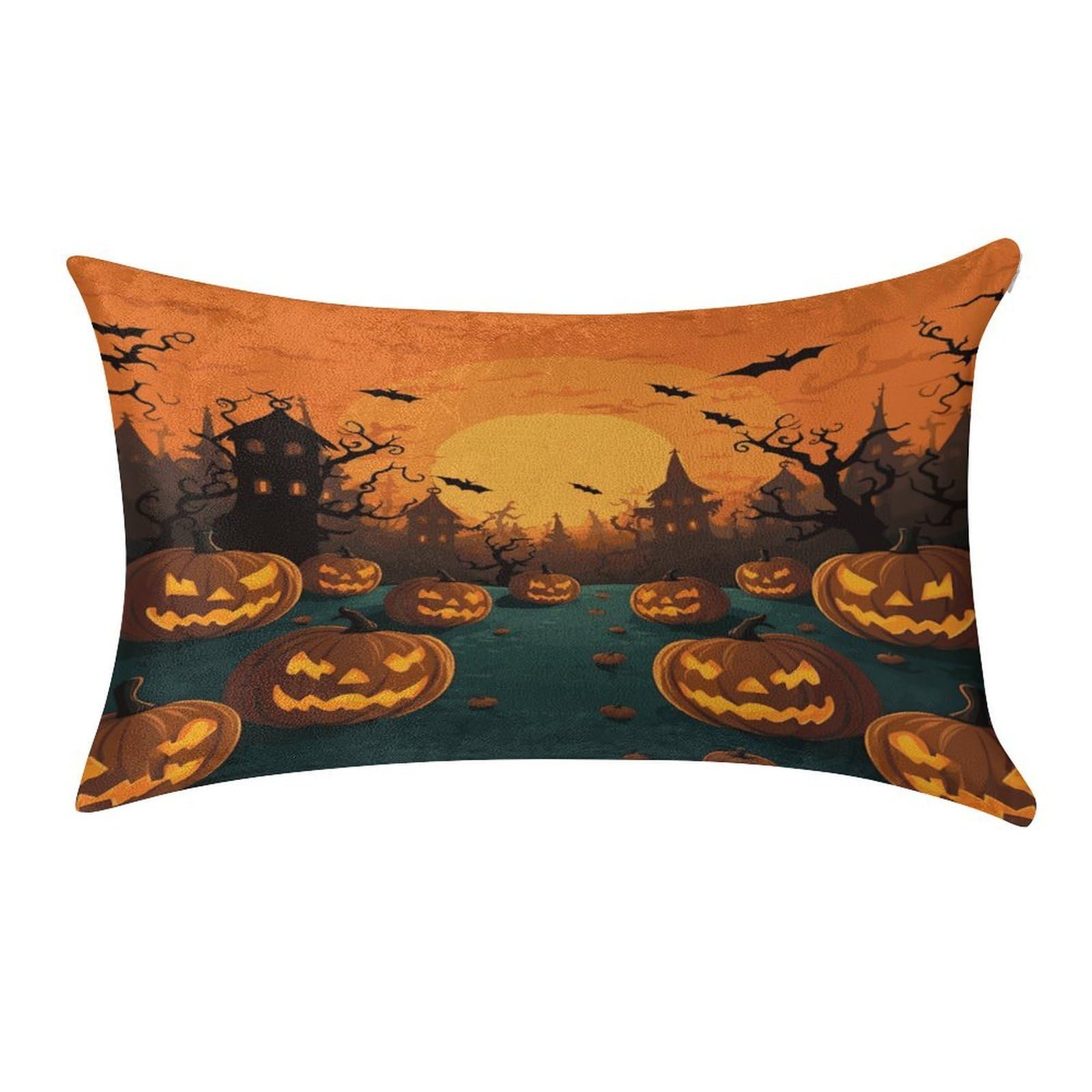 Btcowzrv Style Halloween Orange Pillow Cover Pillow Case Pillowcase