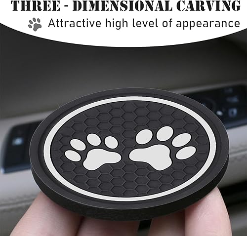 Miniatura 6 de ZKFAR Pack-2 - Portavasos para automóvil, posavasos antideslizantes de silicona, posavasos para automóvil, accesorios para el interior del