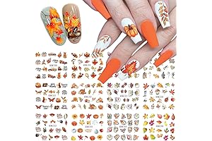 Herbst Nagelkunstetiketten