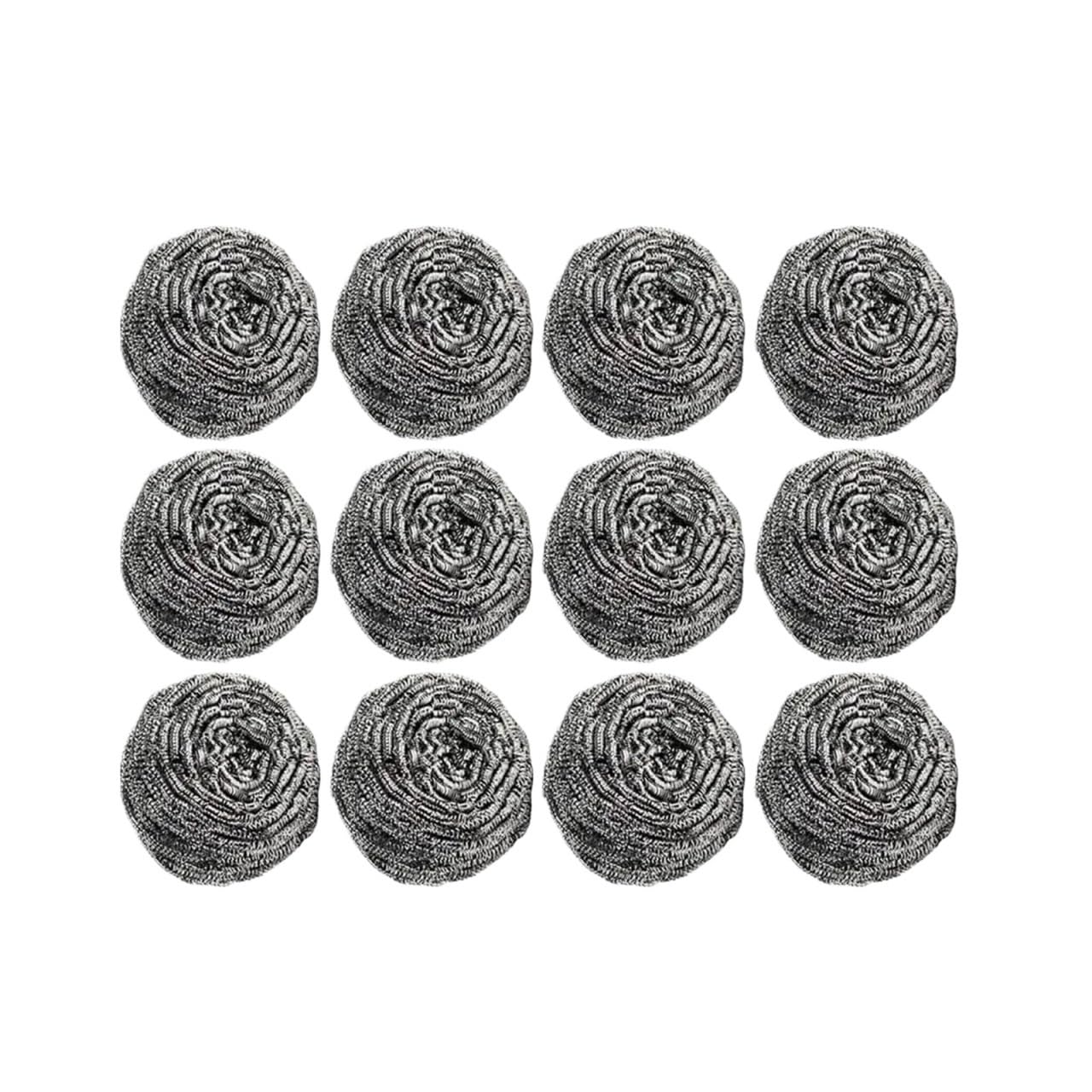 Steel Wool Scrubber Pad 30pcs Stainless Steel Scrubber for Kitchens, Bathroom and More for Cleaning Kitchen,Bathroom