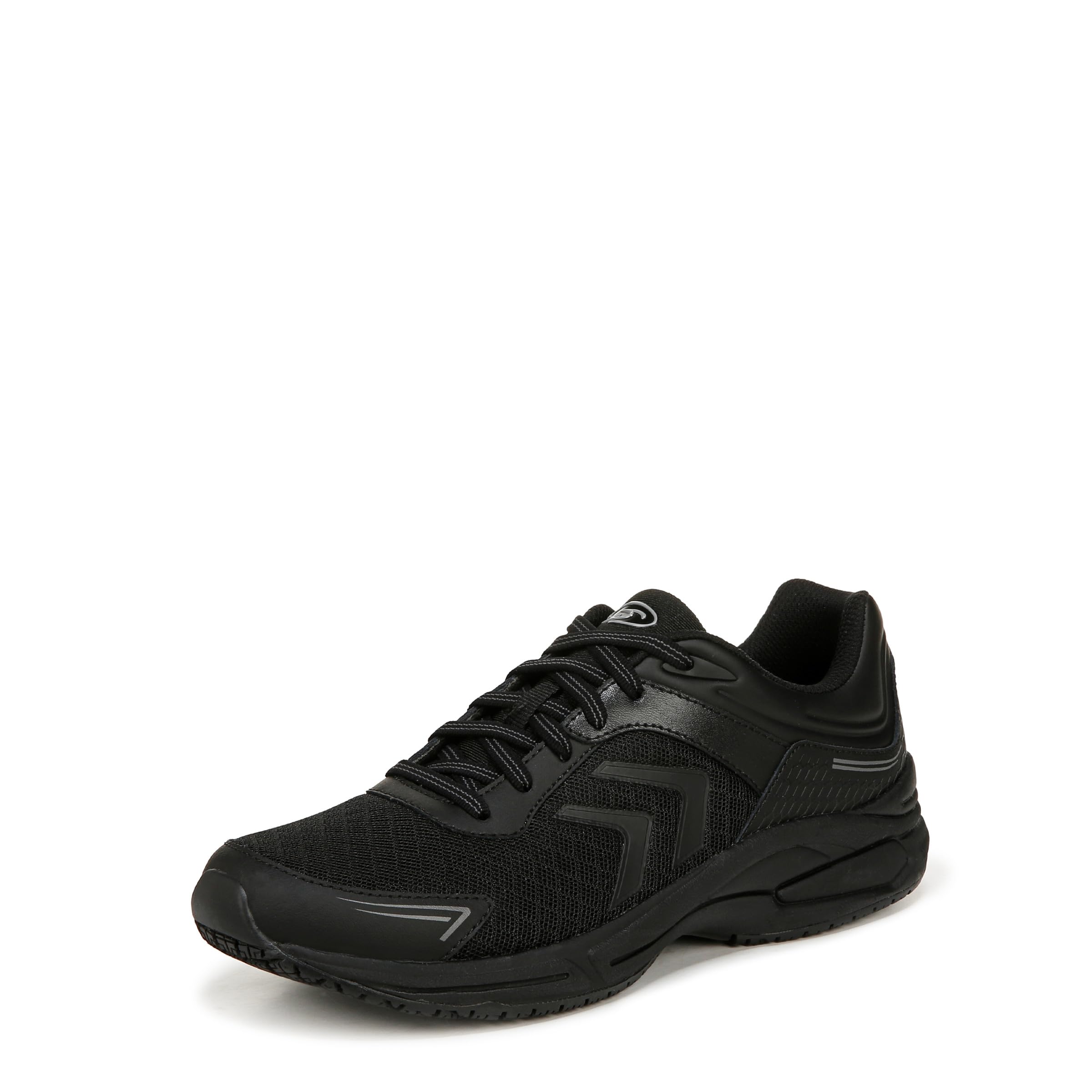 Dr. Scholl's Womens Blaze Slip Resistant Work Sneaker Black/Black 10 M
