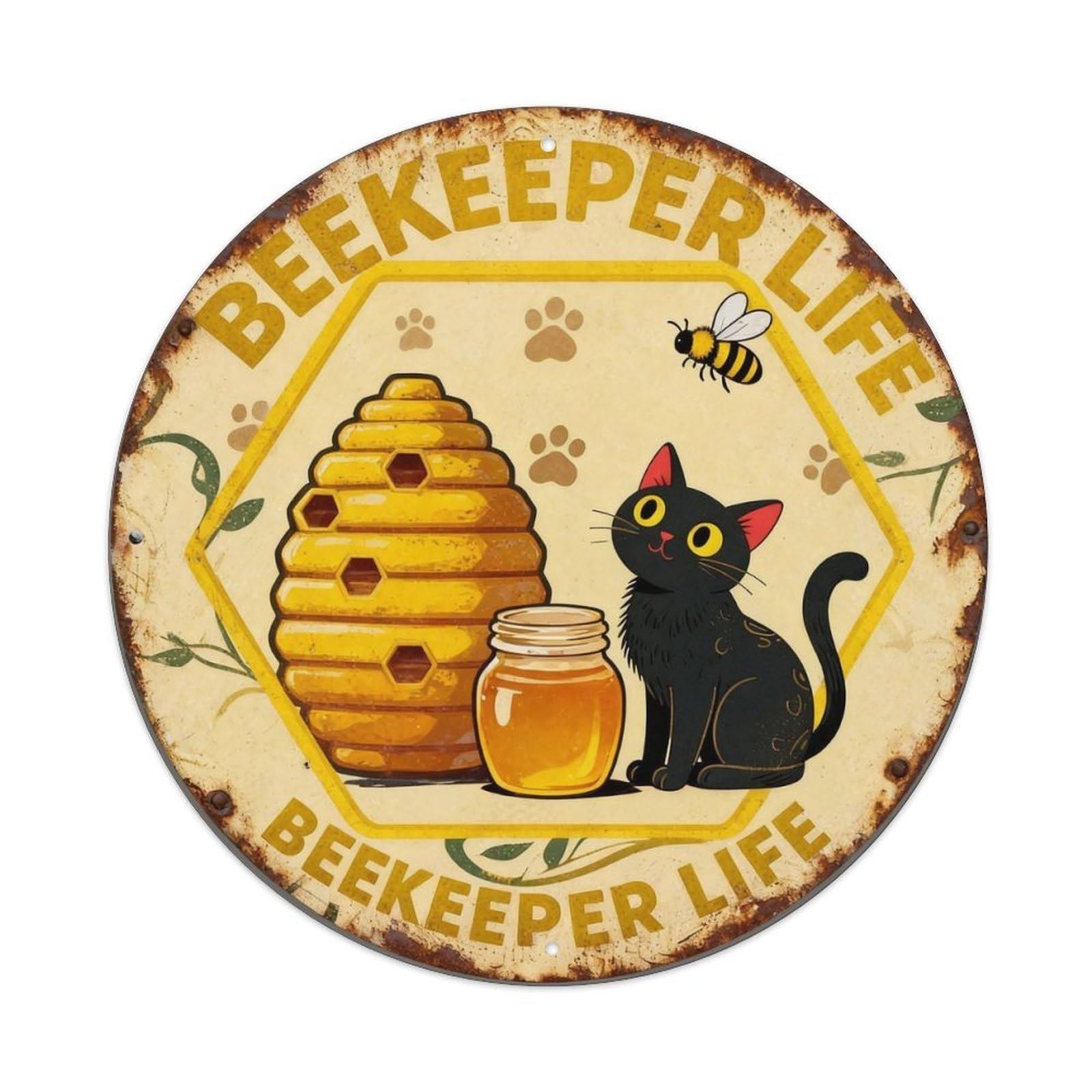 Beekeeper Life Metal Tin Sign Plaque