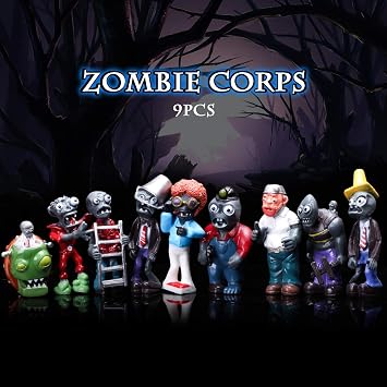 Maikerry 16Pcs Plants vs Zombies Figures PVZ Figurines Cupcake Figures Decorative Toys