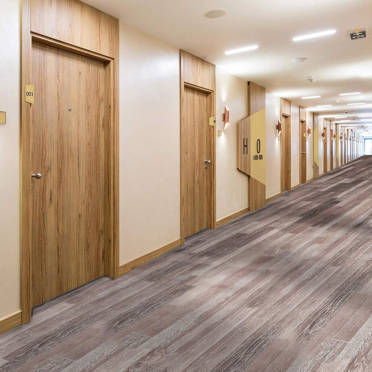 Pavimento In PVC Al Metro - H100 Cm, Spessore 1mm | Design Legno Shabby Chic, Made In Italy - Foto 8