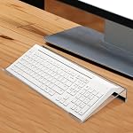 Plateau de clavier, acrylique clair PC Support d'affichage de clavier, Accessoires pour ordinateurs de jeux, Riser de clavier pour le typage ergonomique, pour PC Chambres Écoles Bureaux