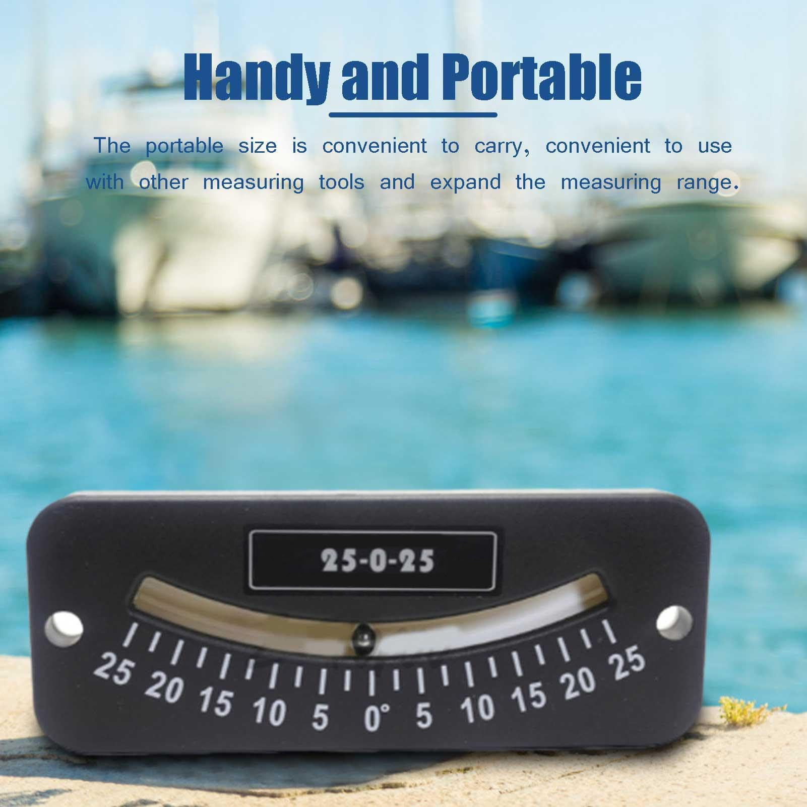 Inclinomètre Portable ABS 7 Cm - Mesure Angle De -45° à +45° - Pour Voile, Vélo, Bricolage