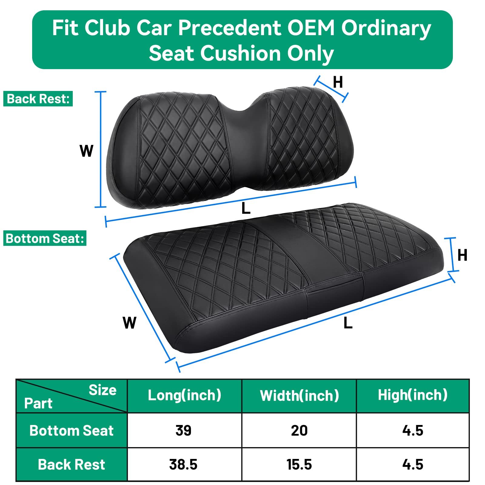 Amazon | iLSKW レザーシートカバー クラブカー プレセデント