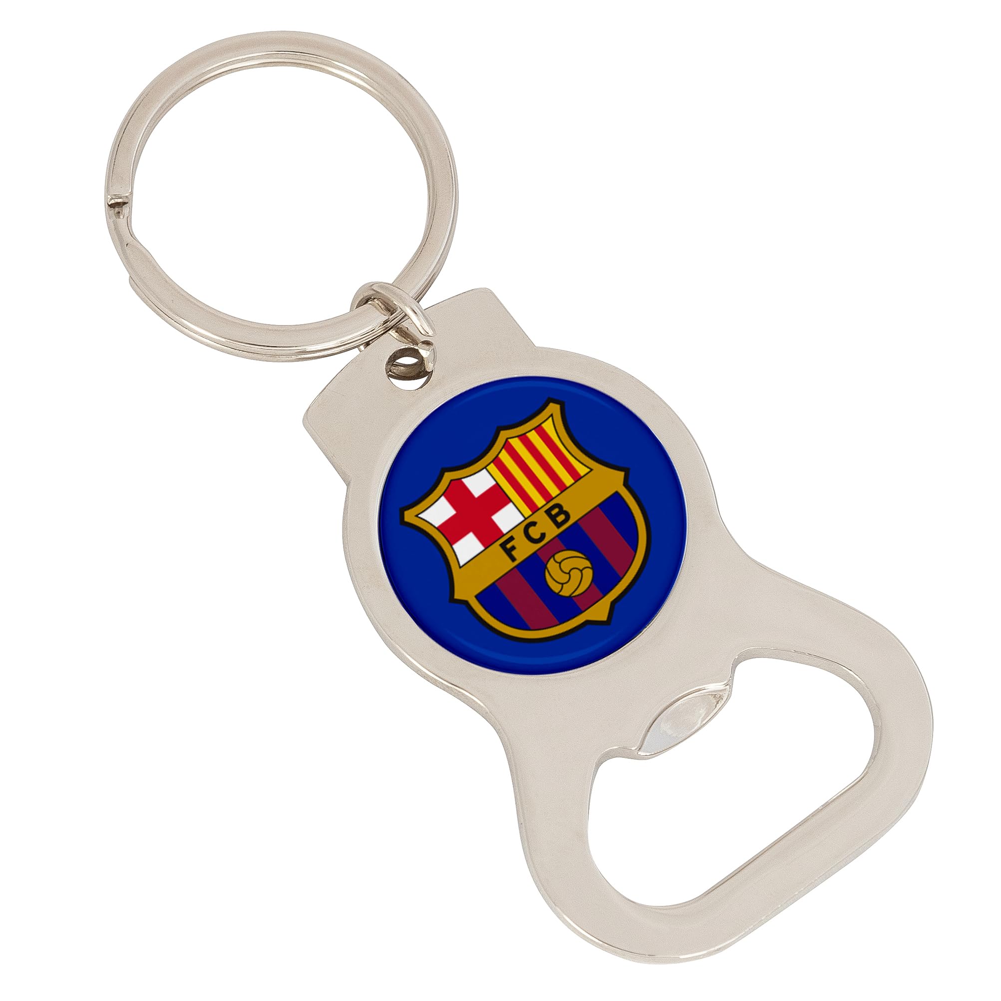 Desert Cactus FC Barcelona Bottle Opener Keychain Barça Football Club Soccer Futbol Car Keys (Silver Bottle A)