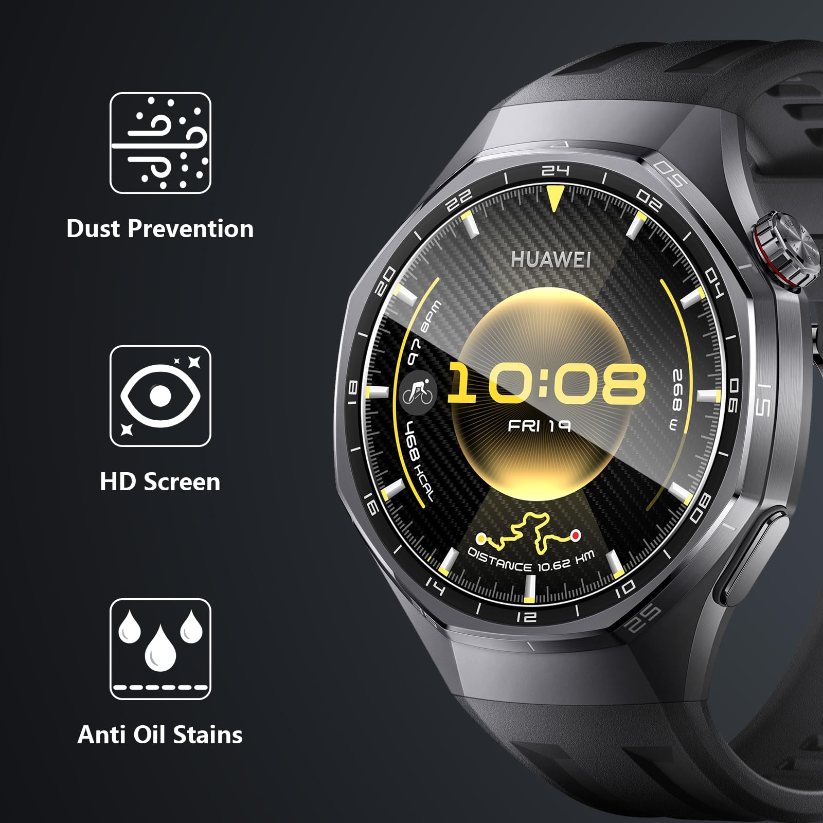 4-pak szkła hartowanego do Huawei Watch GT 6 Pro 46 mm ekranu, HD odporne na zarysowania szkło hartowane ochraniacz ekranu do Huawei GT6 Pro 46 mm