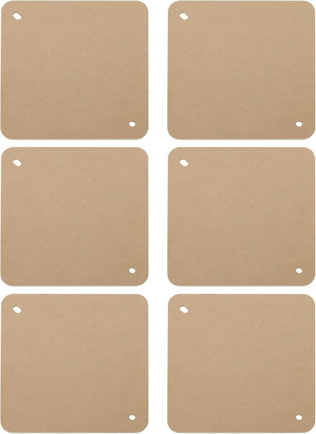 PATIKIL 9" Square Pottery Wheel Bat System, 6 Pcs 1/3" Thick Clay Throwing Head Bats Ceramic Pottery Tools Apart with 10" Pin Holes for Pottery Wheels