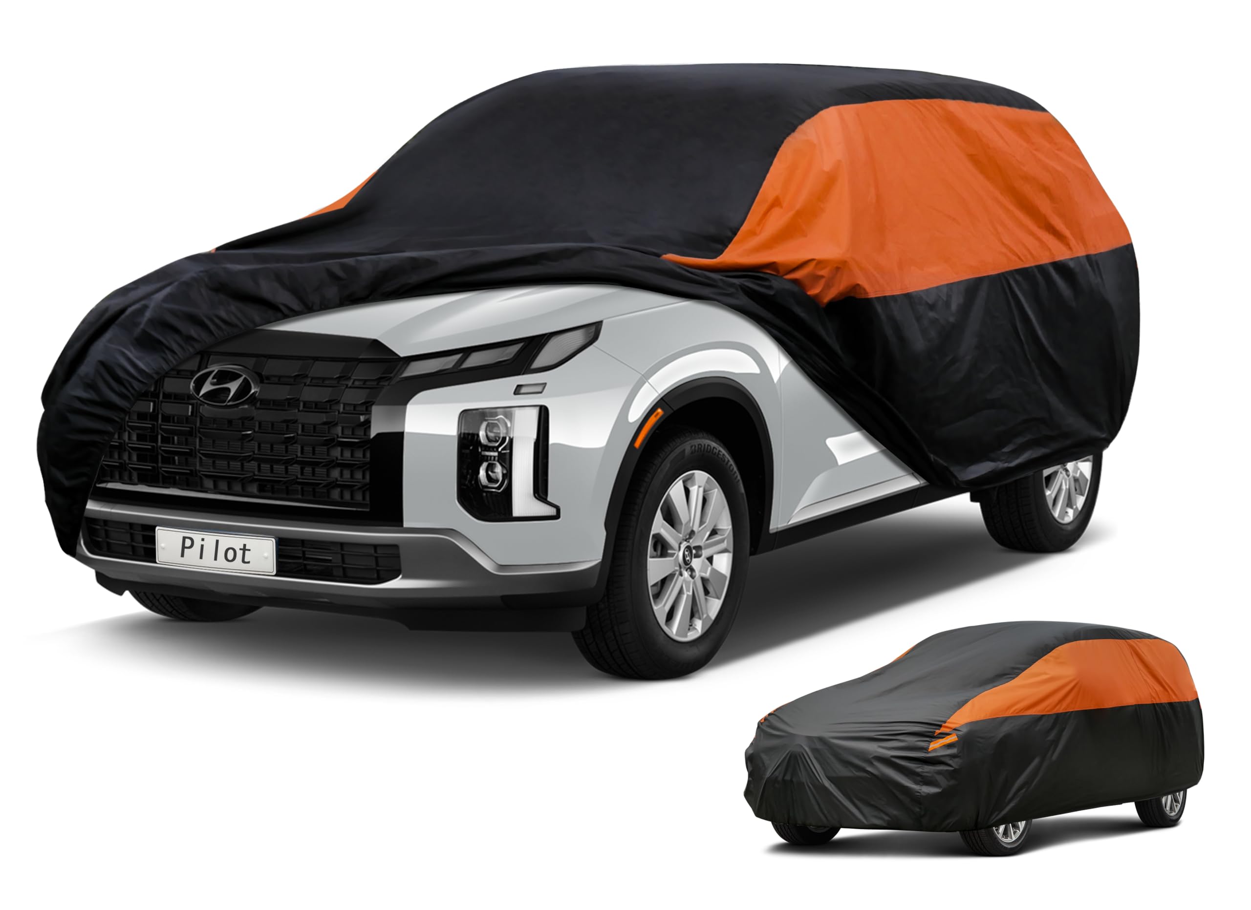 GUNHYI Waterproof Lightweight SUV Full Car Cover Custom Fit Pilot