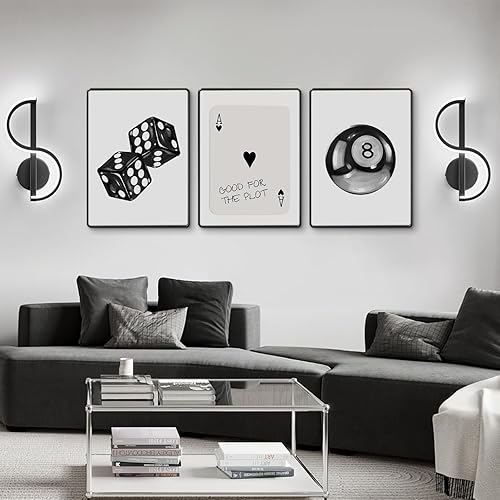 Miniatura 7 de Pennclys Lienzo decorativo para pared de 8 bolas, 12 x 16 pulgadas, sin marco