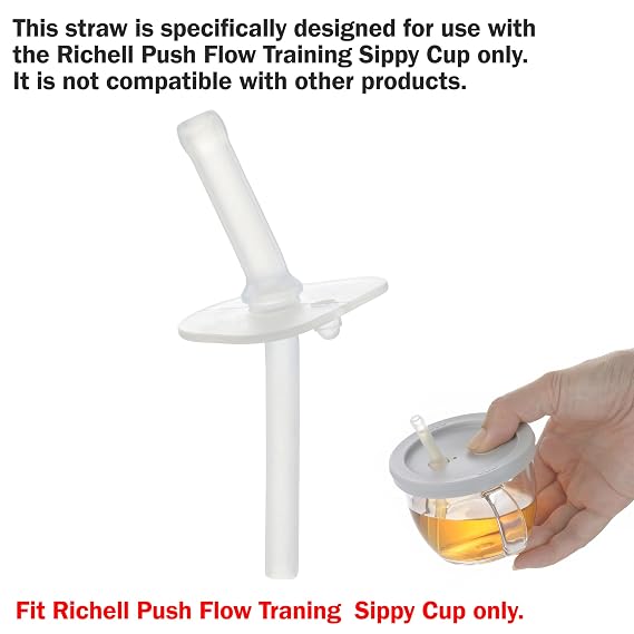Replacement Straw for Push Flow Training Sippy Cup