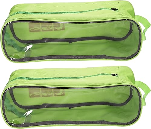 Miniatura 6 de PATIKIL Bolsas de zapatos de golf, bolsa organizadora de zapatos deportivos portátil, bolsa transpirable con cremallera para zapatos deportivos,