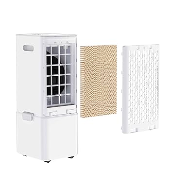 Amazon | 冷風機 冷風扇 10L水タンク自動首振り タイマー機能