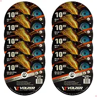 Volzer, Kit 10 Discos de Corte Policorte Volzer Aço Inox 10 Pol x 3mm x 1 Pol 5316