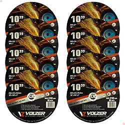 Volzer, Kit 10 Discos de Corte Policorte Volzer Aço Inox 10 Pol x 3mm x 1 Pol 5316