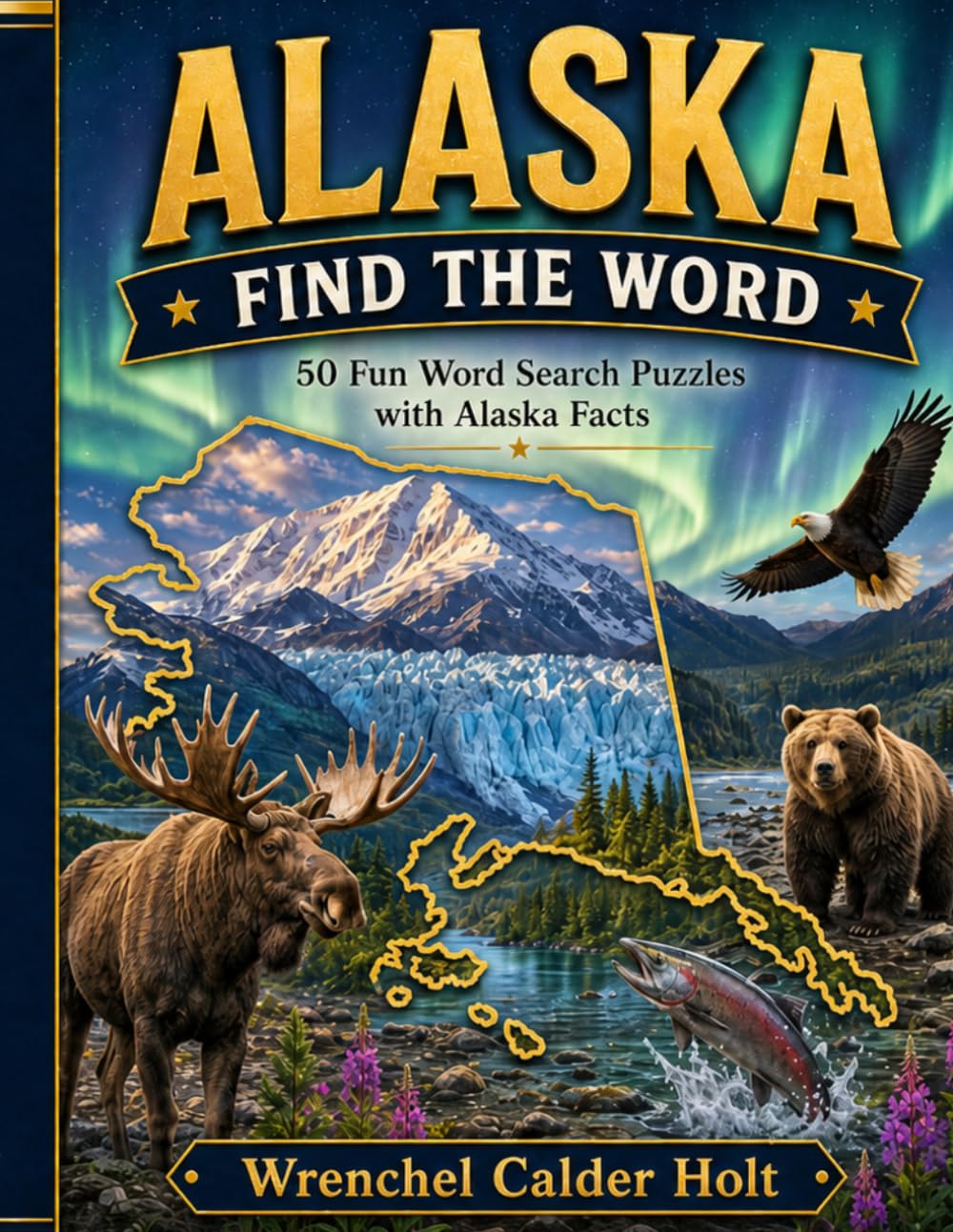 ALASKA FIND THE WORD: 50 Fun Word Search Puzzles with Alaska Facts (United States Word Search Puzzles)