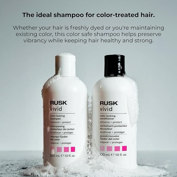 RUSK Locking Hair Shampoo & Color-Safe Cleansing Wash, 10 oz