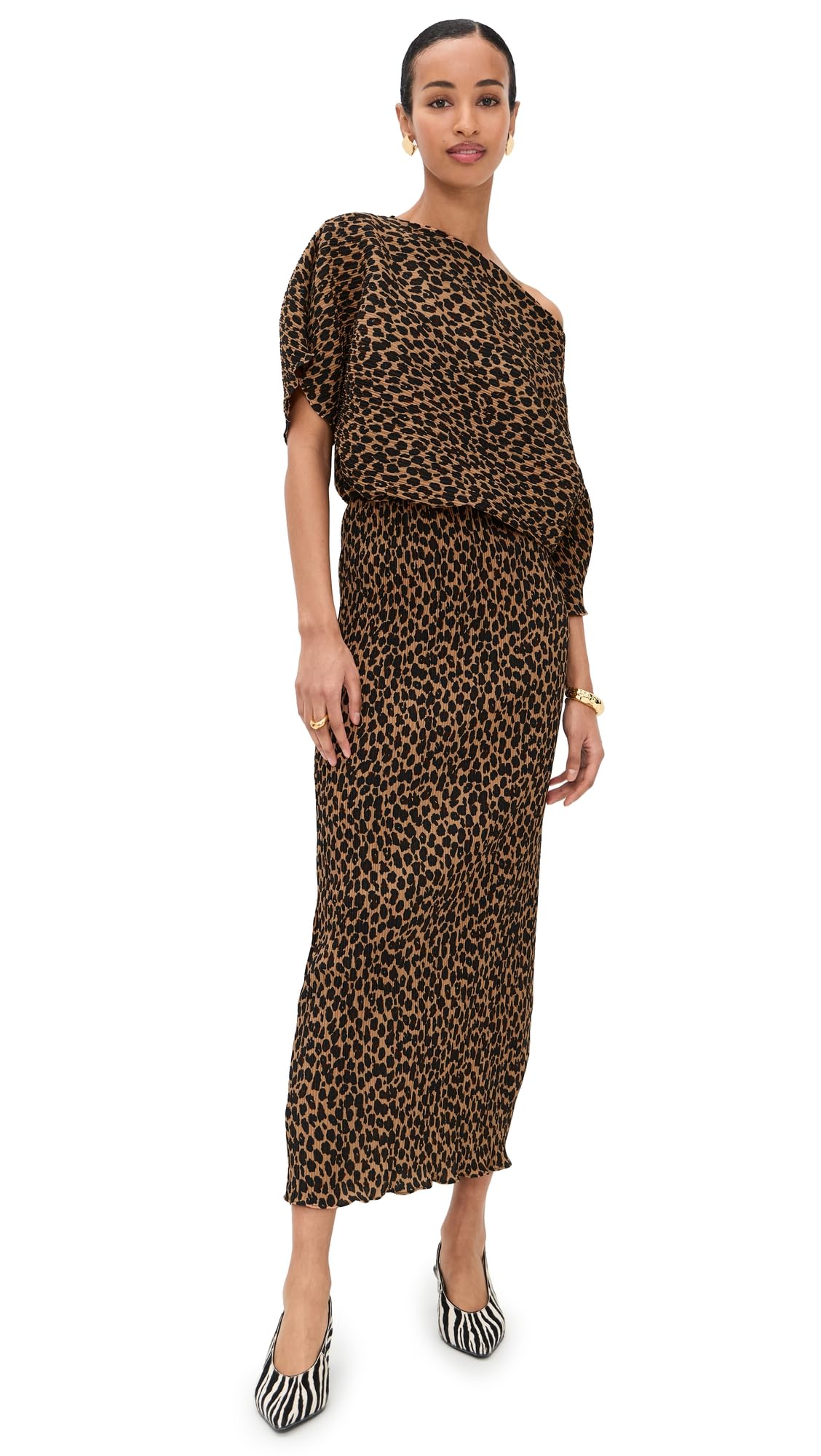Never Fully Dressed Womens Leopard Tilly Dress