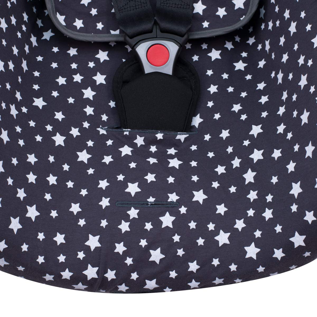 JYOKO KIDS Fodera copri seggiolino auto in cotone Compatibile con Pég Perego Primo Viaggio, Uppababy Mesa GO (WINTER SKY)