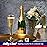 JOLLY CHEF 36 Count Plastic Champagne Flutes 4.5 oz Gold Rim Clear Disposable Toasting Glasses