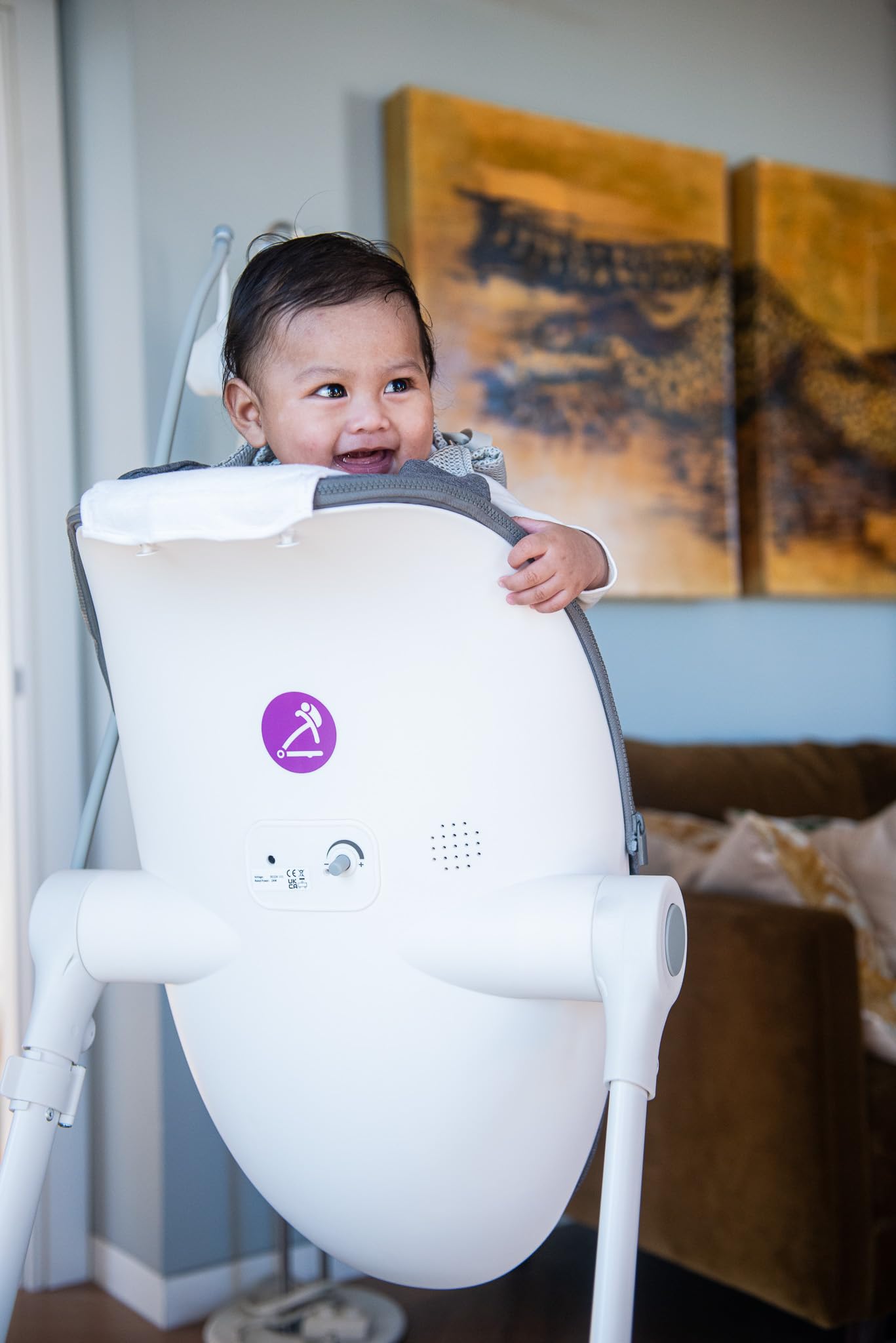 Chaise Bébé Anti-Reflux | Siège d’Alimentation Vertical pour Soulager Reflux & Coliques | De la Naissance à 3 Ans | Assise Réglable à 70°, Convertible en Chaise Haute
