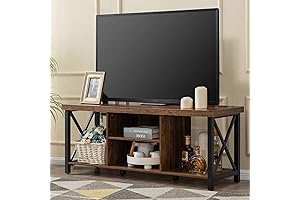 GAZHOME TV Stand for TVs up to 55 Inches in Dark Brown...