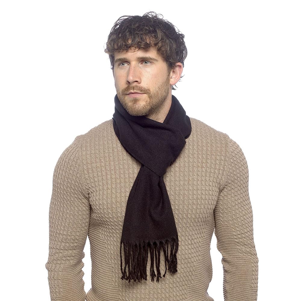 Undercover Mens Plain Scarf GL1303 Black