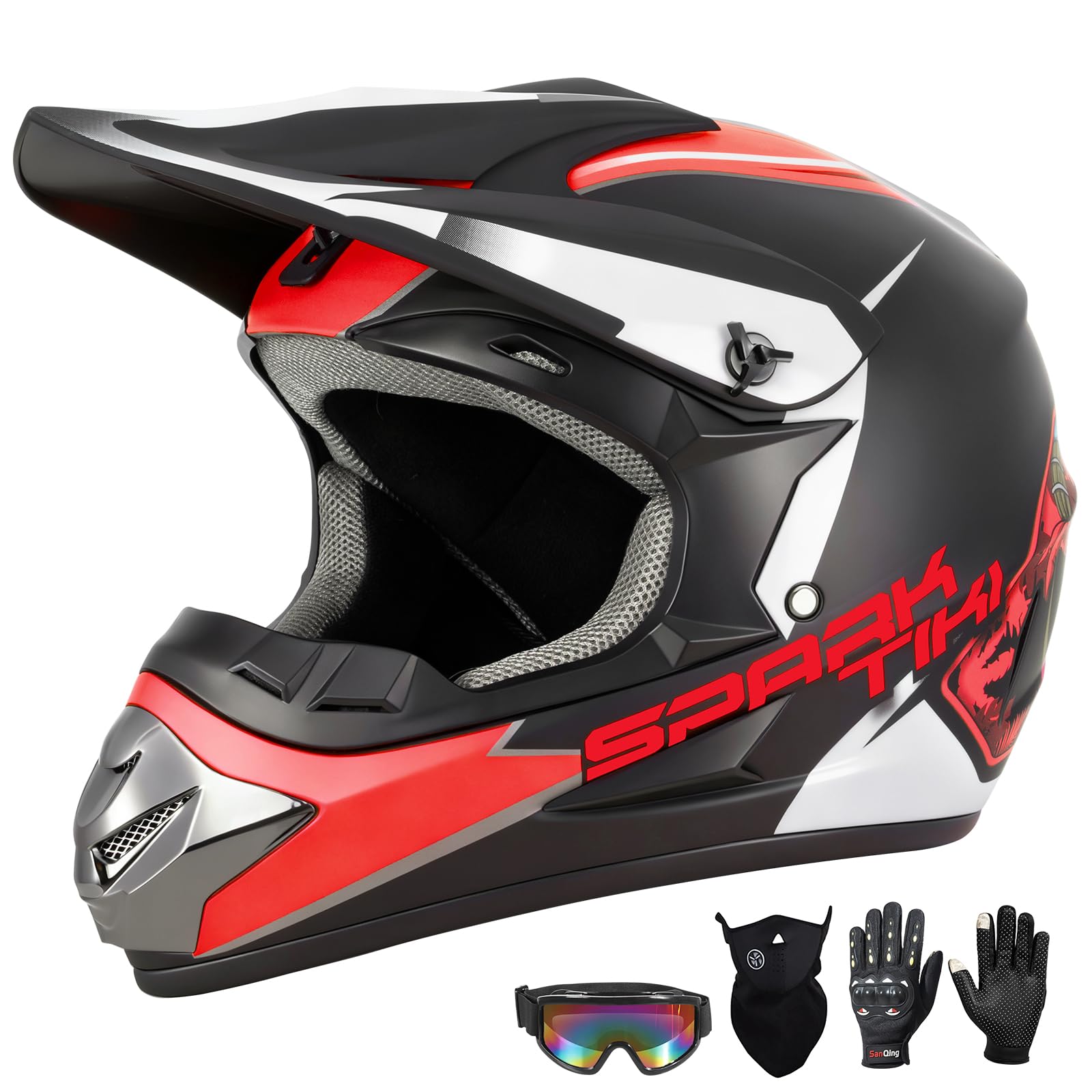 TIANDU Youth Motocross Helmet