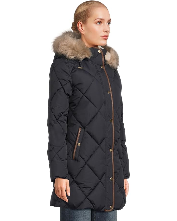 Lauren Ralph Lauren Faux Fur Trim Hooded Puffer - #2 of 4